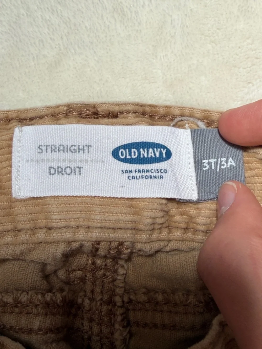 Old Navy Boy’s Corduroy Pants in Light Brown